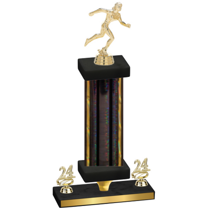 Premium Single Black Glacier Year Running Trophy