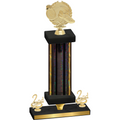 Premium Single Black Glacier Second Place Running Trophy