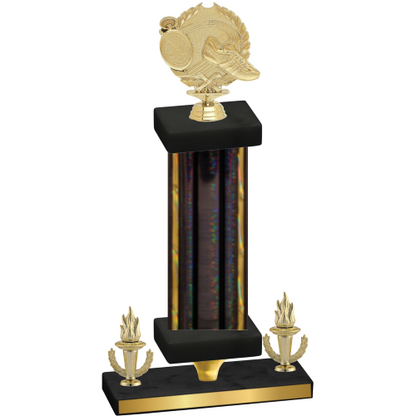 Premium Single Black Glacier Victory Running Trophy