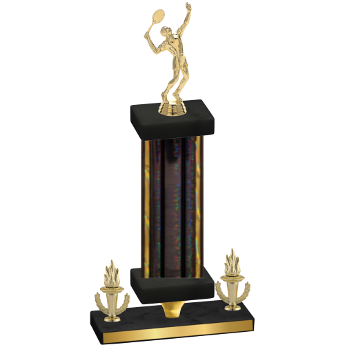 Premium Single Black Glacier Victory Tennis Trophy