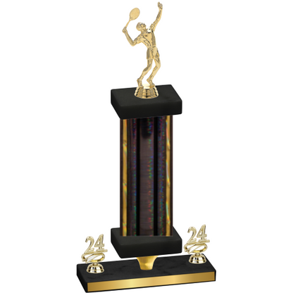 Premium Single Black Glacier Year Tennis Trophy