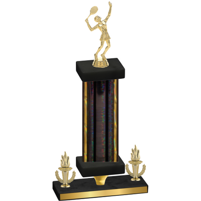 Premium Single Black Glacier Victory Tennis Trophy