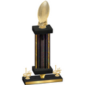 Premium Single Black Glacier First Place Football Trophy