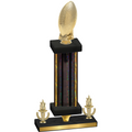 Premium Single Black Glacier Victory Football Trophy