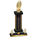 Premium Single Black Glacier Year Football Trophy