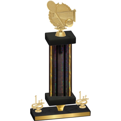Premium Single Black Glacier First Place Tennis Trophy