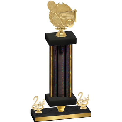 Premium Single Black Glacier Second Place Tennis Trophy