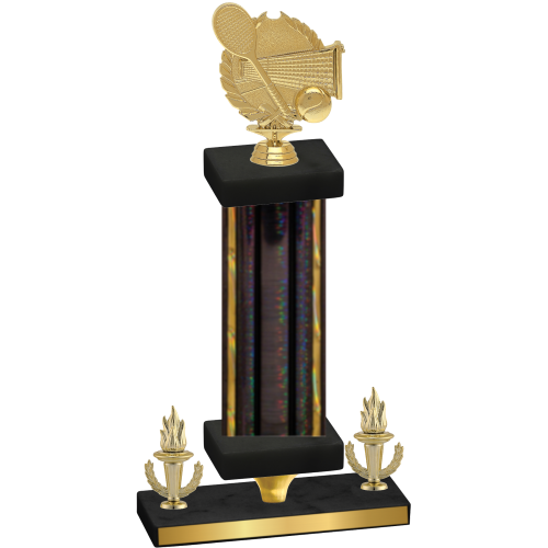 Premium Single Black Glacier Victory Tennis Trophy
