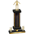 Premium Single Black Glacier Year Wrestling Trophy
