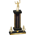 Premium Single Black Glacier Victory Volleyball Trophy