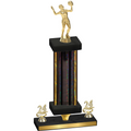 Premium Single Black Glacier Year Volleyball Trophy
