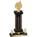 Premium Single Black Glacier Year Volleyball Trophy