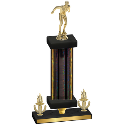 Premium Single Black Glacier Victory Swimming Trophy