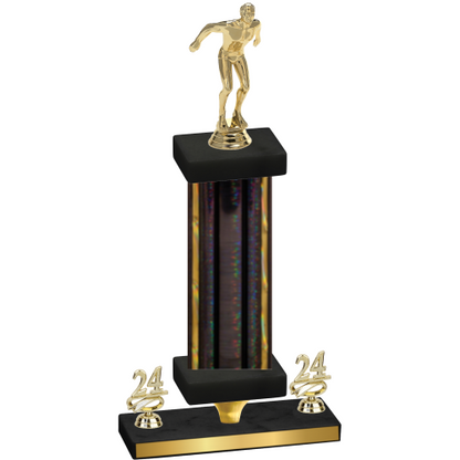 Premium Single Black Glacier Year Swimming Trophy