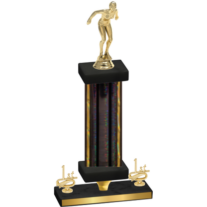 Premium Single Black Glacier First Place Tennis Trophy
