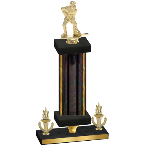 Premium Single Black Glacier Victory Hockey Trophy