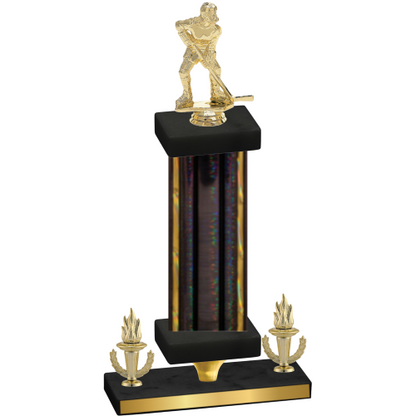 Premium Single Black Glacier Victory Hockey Trophy