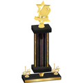 Premium Single Black Glacier First Place Pickleball Trophy
