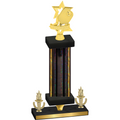 Premium Single Black Glacier Victory Pickleball Trophy