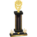 Premium Single Black Glacier Fourth Place Pickleball Trophy