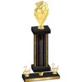 Premium Single Black Glacier Second Place Pickleball Trophy