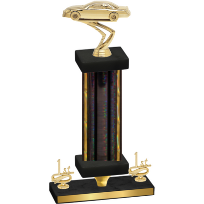 Premium Single Black Glacier First Place Cars Trophy