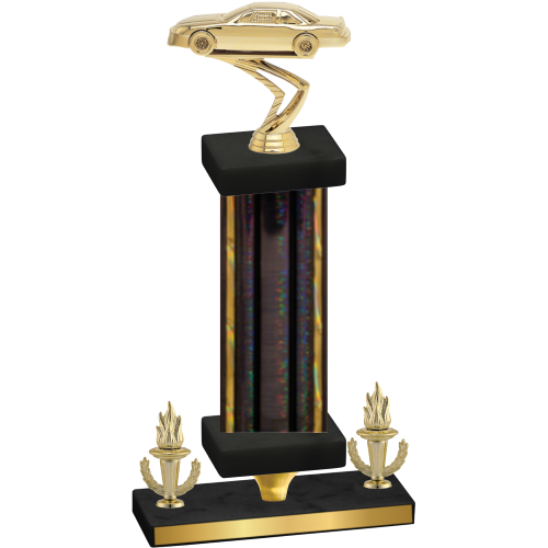 Premium Single Black Glacier Victory Cars Trophy