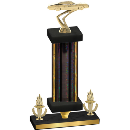 Premium Single Black Glacier Victory Cars Trophy