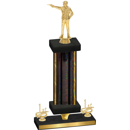 Premium Single Black Glacier First Place Shooter Trophy