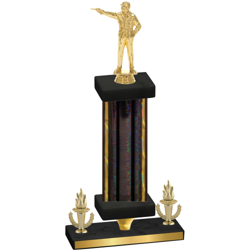 Premium Single Black Glacier Victory Shooter Trophy
