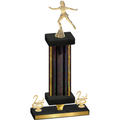 Premium Single Black Glacier Second Place Skater Trophy
