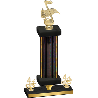 Premium Single Black Glacier Fourth Place Music Trophy
