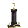 Premium Single Black Glacier Year Golf Trophy