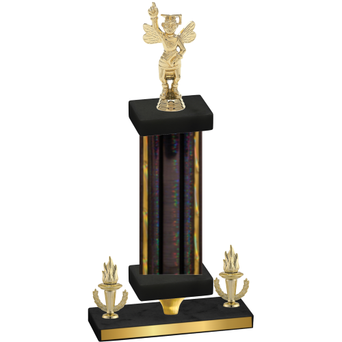 Premium Single Black Glacier Victory Academics Trophy