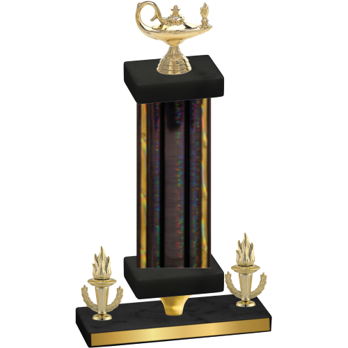 Premium Single Black Glacier Victory Academics Trophy