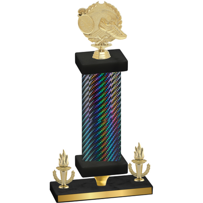 Premium Single Black Carbon Fiber Victory Running Trophy
