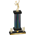 Premium Single Black Carbon Fiber Year Tennis Trophy