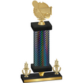 Premium Single Black Carbon Fiber Victory Tennis Trophy