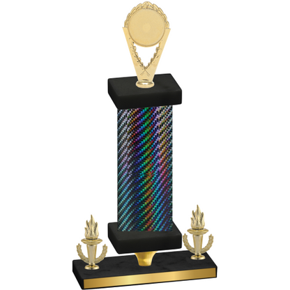 Premium Single Black Carbon Fiber Victory Insert Trophy