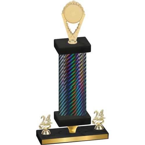 Premium Single Black Carbon Fiber Year Insert Trophy