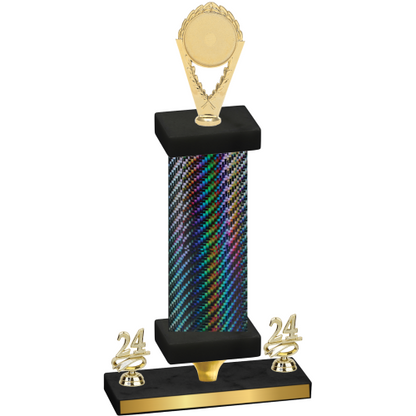 Premium Single Black Carbon Fiber Year Insert Trophy