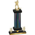Premium Single Black Carbon Fiber Year Hockey Trophy
