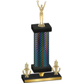 Premium Single Black Carbon Fiber Victory Victory Trophy