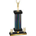 Premium Single Black Carbon Fiber Year Victory Trophy