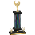 Premium Single Black Carbon Fiber Year Victory Trophy