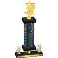 Premium Single Black Carbon Fiber Year Pickleball Trophy