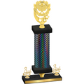 Premium Single Black Carbon Fiber Third Place Pickleball Trophy