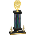 Premium Single Black Carbon Fiber Victory Pickleball Trophy
