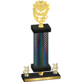 Premium Single Black Carbon Fiber Year Pickleball Trophy