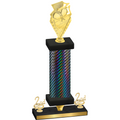 Premium Single Black Carbon Fiber Second Place Pickleball Trophy